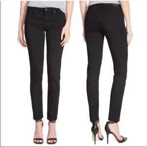 AG Adriano Goldschmied Jeans Women’s Size 30R Black The Stilt Cigarette Leg
